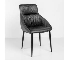 Tosca καρέκλα γκρι μαύρο ματ 61.5x58x91cm