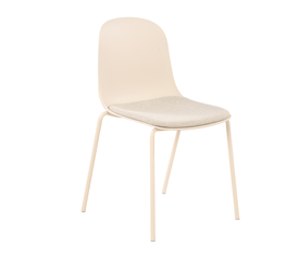 Padded καρέκλα off white 51x53x85cm