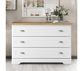 LAND Τουαλέτα με 3 Συρτάρια Ελληνικής Κατασκευής 120x44xH80cm