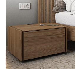 CLIFF Κομοδίνο με 1 Συρτάρι Ελληνικής Κατασκευής 60x44xH32cm