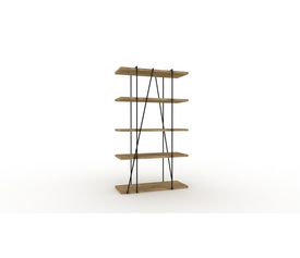 ΒΙΒΛΙΟΘΗΚΗ ELENEN ΜΕ  ΜΕΤΑΛΙΚΟ ΣΚΕΛΕΤΟ   ΜΕΛΑΜΙΝΗ ΕΛΛΗΝΙΚΗΣ ΚΑΤΑΣΚΕΥΗΣ  LNA 120*45*200