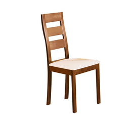 MILLER Καρέκλα Οξιά Aroma Beech, PVC Εκρού