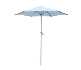 ΟΜΠΡΕΛΑ Αλουμινίου Χωρίς Flaps Σκελετός Άσπρο, Ύφασμα Άσπρο