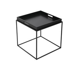 BUTLER SIDE TABLE ΜΑΥΡΟ 45x45x45cm