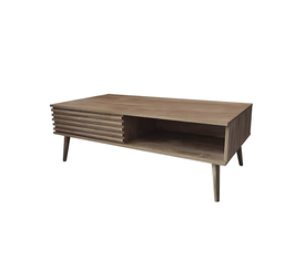 Kiros Coffee Table Natural with Drawer 119x59x41.5 cm