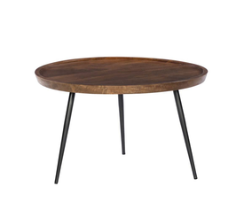 PENCIL 87 COFFEE TABLE ΚΑΡΥΔΙ ΜΑΥΡΟ 87x87x45cm