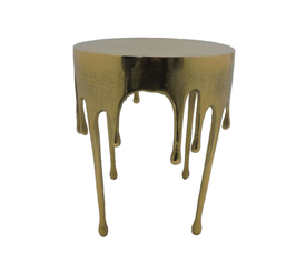 DROP SIDE TABLE ΧΡΥΣΟ 34.25x34.25x44.5cm
