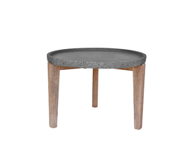 ORRIN COFFEE TABLE ΑΝΘΡΑΚΙ ΦΥΣΙΚΟ 73x73x48cm