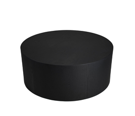 TUBE COFFEE TABLE ΜΑΥΡΟ 100x100x41cm