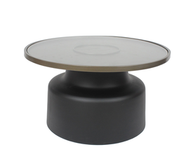 BOW COFFEE TABLE ΜΑΥΡΟ BRONZE 71.5x71.5x40cm