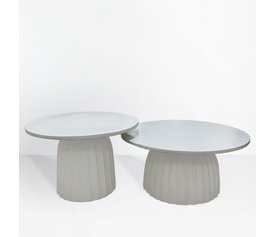 TOLEDO COFFEE TABLE ΛΕΥΚΟ ΜΕ PATTERN 60x60x38cm