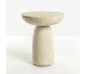 POROS SIDE TABLE BEIGE 40x40x46.3cm