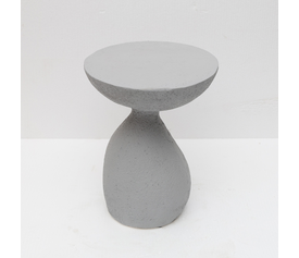 INDUSTRIAL SIDE TABLE ΓΚΡΙ ΑΝΟΙΧΤΟ 40.5x40.5x51cm