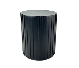 RAIL BLACK SIDE TABLE ΜΑΥΡΟ 40x40x47cm