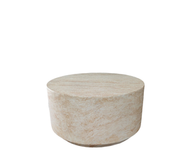 LITHOS ROUND COFFEE TABLE TRAVERTINE 70x70x36cm