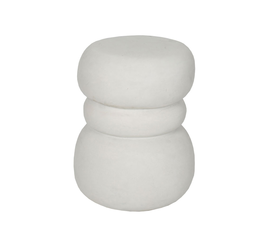 NIVO SIDE TABLE ΑΣΠΡΟ 35x37x47cm