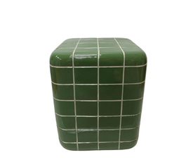 CUBIX SIDE TABLE ΠΡΑΣΙΝΟ 33.5x33.5x41cm