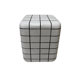 CUBIX SIDE TABLE ΛΕΥΚΟ 33.5x33.5x41cm