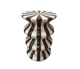 DULCE SIDE TABLE CREAM MOCCA 35x35x55cm