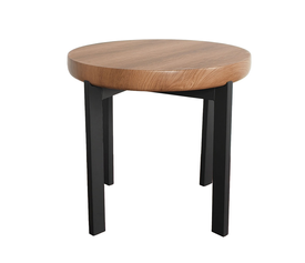 Bobba Side Table Sonoma Μαύρο 60x60x55cm