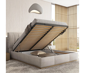 LINE L Κρεβάτι με Αποθηκευτικό Χώρο Ελληνικής Κατασκευής 220x184xH112cm (Για Στρώμα 160x200cm)