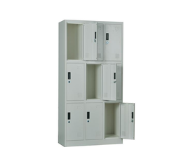 LOCKER 9 Θέσεων Φοριαμός - Ερμάριο, Μέταλλο Βαφή Γκρι