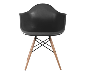 ALEA Wood Πολυθρόνα Ξύλο, ΡΡ Μαύρο