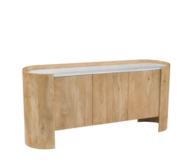 DON ΜΠΟΥΦΕΣ 3ΠΟΡΤΕΣ ΦΥΣΙΚΟ ΛΕΥΚΟ 165x45x75cm