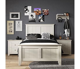 ISAVELLA Κρεβάτι Μονό Ελληνικής Κατασκευής 214x112xH120cm (Για Στρώμα 100x200cm)