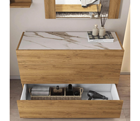 TEMPO Τουαλέτα με 3 Συρτάρια Ελληνικής Κατασκευής 120x44xH80cm 