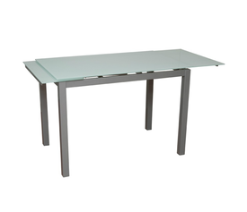 Τραπέζι Επεκτεινόμενο Μέταλλο / Κρύσταλλο 110+60x70xH75cm