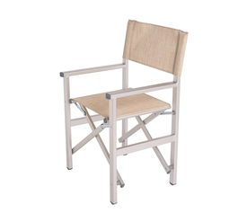 Πολυθρόνα Σκηνοθέτη Αλουμίνιο / Διάτρητο PVC 55x46xH88cm (3 Χρώματα)