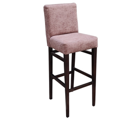 Σκαμπό Μπαρ Οξιά / Ύφασμα 40x44xH77-108cm