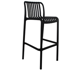 MODA Σκαμπό Bar-Pro Στοιβαζόμενο, PP-UV Protection Απόχρωση Ανθρακί