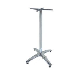 ROMAN 4ΝΥΧΗ 108εκ. ΨΗΛΗ ΒΑΣΗ ΑΛΟΥΜ/INOX ΜΕ ΡΕΓ/ΡΟΥΣ