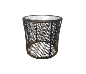 BREEZE COFFEE TABLE ΦΥΣΙΚΟ ΜΑΥΡΟ 50x50.5