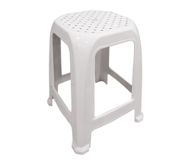 JELLO Σκαμπό Βοηθητικό Κήπου - Μπάνιου Στοιβαζόμενο, PP Απόχρωση Άσπρο