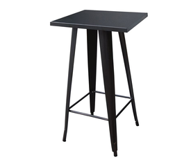 RELIX Τραπέζι Bar Μέταλλο Βαφή Μαύρο