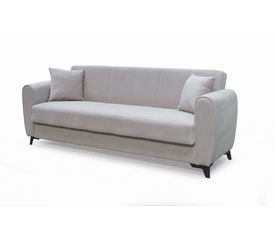 JEROM Καναπές – Κρεβάτι με Αποθηκευτικό Χώρο, 3Θέσιος Ύφασμα Cappuccino