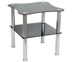 MALTA ΜΑΥΡΟ 45Χ45Χ46εκ.ΤΡΑΠΕΖΑΚΙ ΧΡΩΜΙΟΥ