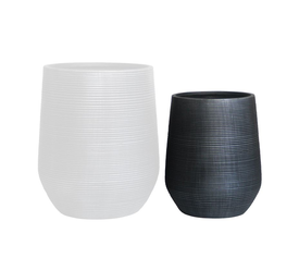 FLOWER POT-17 Φ45x50cm, Cement Απόχρωση Anthracite