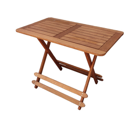 Καφεκόκκινο Πτυσσόμενο Τραπέζι Οξιάς 100x60xH75cm