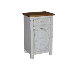 SYROS ΚΟΜΟΔΙΝΟ 1ΠΟΡΤΑ 1ΣΥΡΤΑΡΙ ΛΕΥΚΟ ΦΥΣΙΚΟ 42x32x70