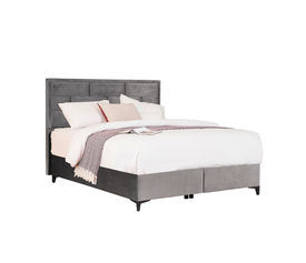 BRICK ΚΡΕΒΑΤΙ ΜΕ ΑΠΟΘΗΚ. ΧΩΡΟ (ΓΙΑ ΣΤΡΩΜΑ 160x200cm) ΓΚΡΙ 07-450 215x165x121