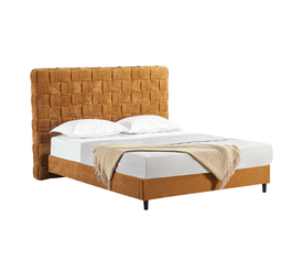 BALZAK ΚΡΕΒΑΤΙ (ΓΙΑ ΣΤΡΩΜΑ 160x200cm) CAMEL 222x186x130