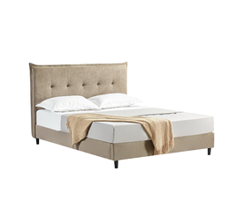 LIFE ΚΡΕΒΑΤΙ (ΓΙΑ ΣΤΡΩΜΑ 160x200cm) BEIGE 215x171x115