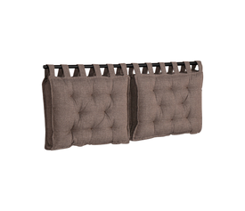 HANG ΜΑΞΙΛΑΡΙ ΚΕΦΑΛΑΡΙΟΥ SET 2ΤΕΜ ΓΚΡΙ ΚΑΦΕ 20-914 70x10x50