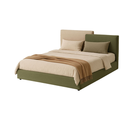 PUZZLE ΚΡΕΒΑΤΙ (ΓΙΑ ΣΤΡΩΜΑ 160x200cm) ΛΑΔΙ BEIGE 223x176x106