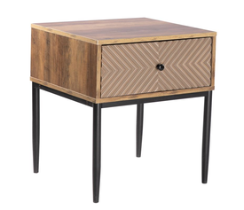 PONTI Κομοδίνο με 1 Συρτάρι, Καρυδί