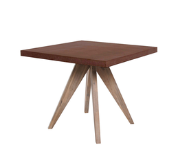 POMPEI ΤΡΑΠΕΖΙ RUST RED 90x90x74.5